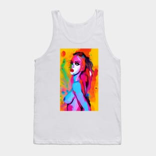 Funky Sexy Colorful Hippie Popculture Popart Trippy Women Tank Top